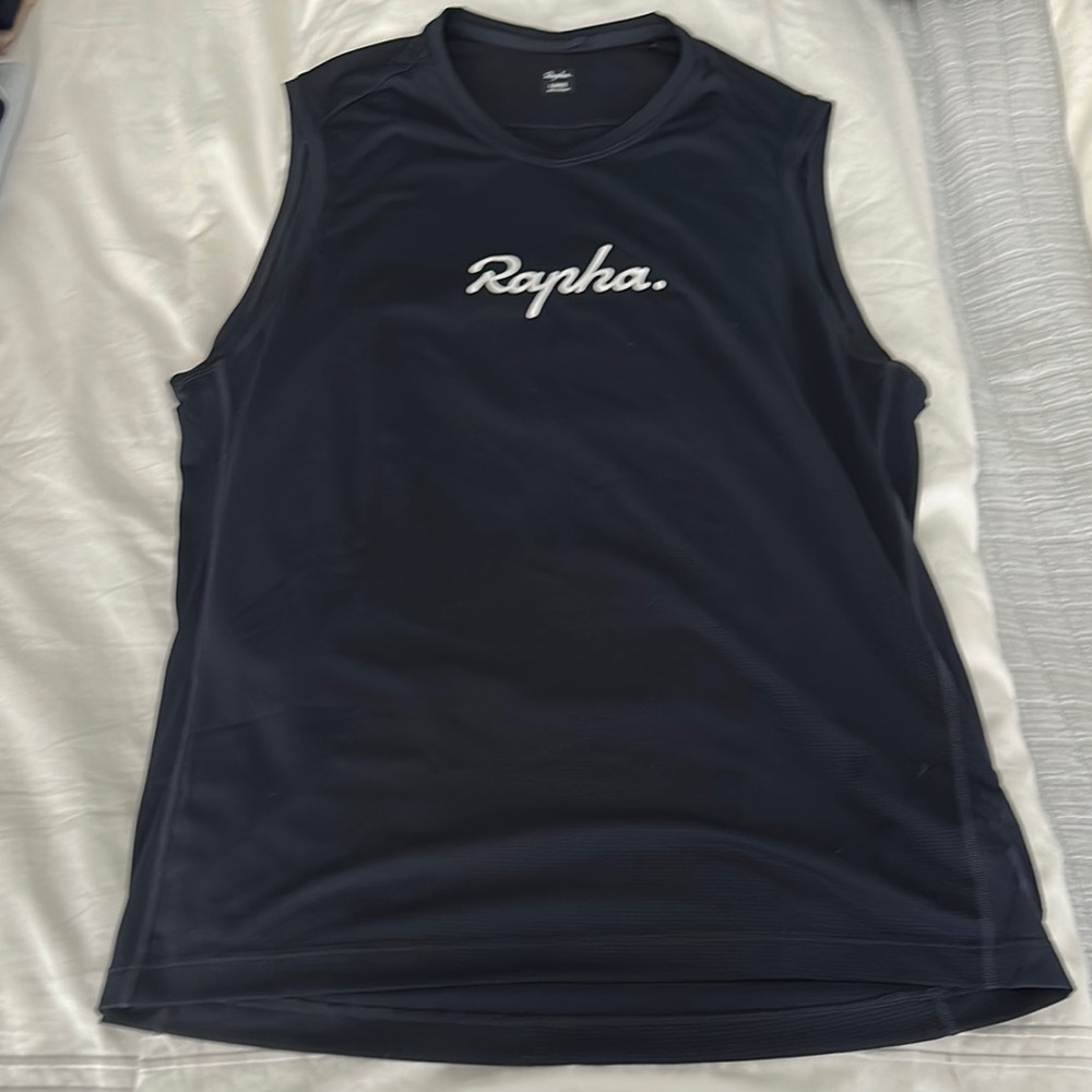 Men’s Ralpha Navy Muscle Tee, Size Large - Picture 5 of 6
